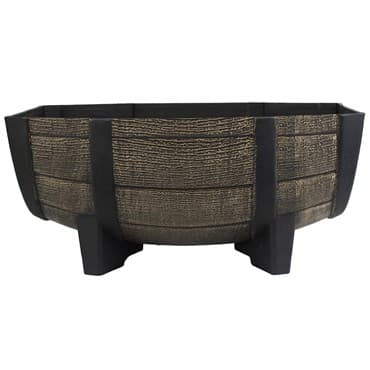 HC 16" Whiskey Barrel Bowl Dark Oak — photo 1 of 2