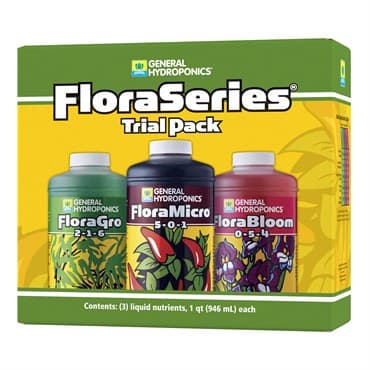 General Hydroponics 3pc 32oz Flora Series Trial Pack w/ FloraGro, FloraMicro, FloraBloom (208/PL) — photo 1 of 2