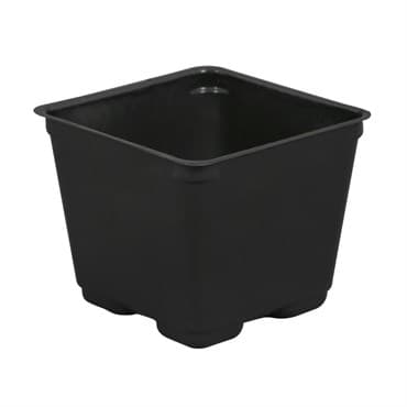 Gro Pro 4in Square Plastic Pot Black (880/CS) — photo 1 of 2