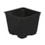 Gro Pro 4in Square Plastic Pot Black (880/CS) — thumbnail 1 of 2