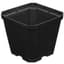 Gro Pro 4 in x 4 in x 3.5 in Plastic Pot Black (960/CS) — thumbnail 1 of 2