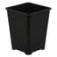 Gro Pro 6in x 6in x 8in Premium Square Pot Black (100/CS) — thumbnail 1 of 2