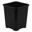 Gro Pro 7in x 7in x 9in Premium Square Pot Black (100/CS) — thumbnail 1 of 2