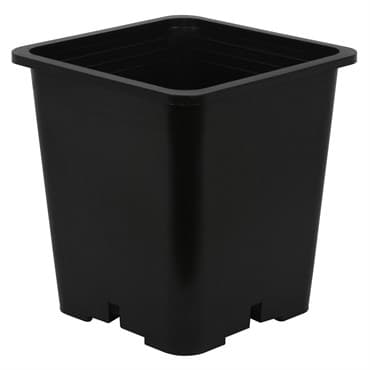 Gro Pro 9in x 9in x 10.5in Premium Square Pot Black (100/CS) — photo 1 of 2
