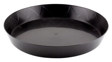 Gro Pro 12in Heavy Duty Saucer Black (50/CS) — photo 1 of 2