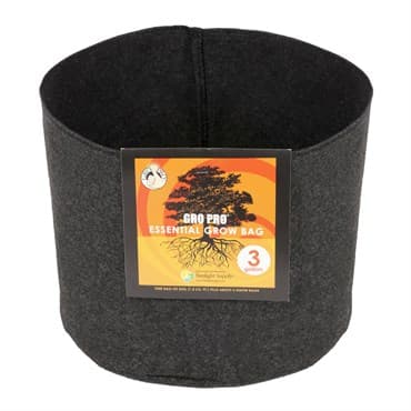 Gro Pro 3gal Essential Grow Bag Round Fabric Pot Black (72/CS) — photo 1 of 2