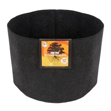 Gro Pro 10gal Essential Grow Bag Round Fabric Pot Black (60/CS) — photo 1 of 2