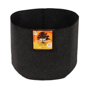 Gro Pro 15gal Essential Grow Bag Round Fabric Pot Black (48/CS) — photo 1 of 2
