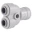 John Guest 1/4in QC 2-Way Splitter (10/PK) — thumbnail 1 of 2