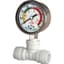 Hydro-Logic 1/2in Pressure Gauge Kit QC Tee Liquid Filled for Evolution RO (70/CS) — thumbnail 1 of 2