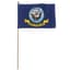 FlagZone 12"x18" Navy Poly Cotton Stick Flag — thumbnail 1 of 2