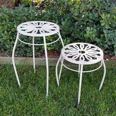 Innova 21" Uptown Plant Stand Ivory — photo 1 of 2
