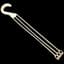 Landmark 16.00 Plastic Hanger 3 Strand White 50 Per Bag — thumbnail 1 of 2