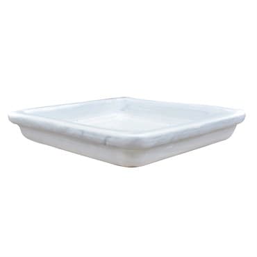Michael Carr 15.7" Square Saucer White — photo 1 of 2