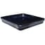 Michael Carr 14.2" Glazed Square Saucer Glossy Black — thumbnail 1 of 2