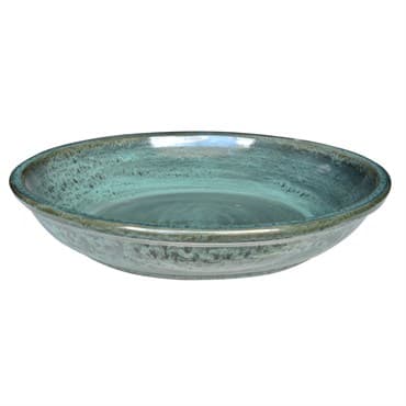 Michael Carr 11.8" Flared Round Saucer Falling Green — photo 1 of 2