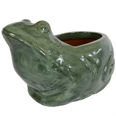 MCarr 13.4" Frog Planter Falling Green — photo 1 of 2