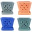 MCarr 6PC 5" Sq Diamond Orchid Pot Mixed Asst — thumbnail 1 of 2