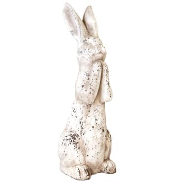 MCarr 19.3" Small Praying Rabbit Antique White — photo 1 of 2