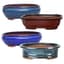 MCarr 4PC 12" Bonsai Planter Set Mixed Colors — thumbnail 1 of 2