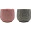 MCarr 18pc Mixed Ceramic Flower Pot Glossy Glaze Pink/Grey — thumbnail 1 of 2