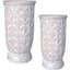 MCarr 8pc Tall Scallop Planter Pallet Antique White — thumbnail 1 of 2