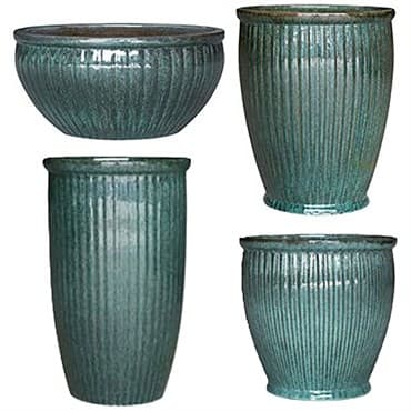 MCarr 26pc Glazed Mixed Planter Pallet Assortment Falling Green — photo 1 of 2