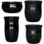 Mcarr 26pc Glazed Hourglass Smooth Planter Pallet Assortment Glossy Black — thumbnail 1 of 2