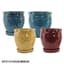 MCarr 8PC Hammered Pot W/Saucer Set Mix Colors — thumbnail 1 of 2