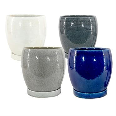 MCarr 16PC 5.3" Egg Cache Pot w/ Saucers — photo 1 of 2