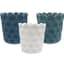 MCarr 8pc 7.1" Scallop Dimple Planter Asst Mixed Colors — thumbnail 1 of 2