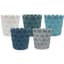 MCarr 12pc 6.3" Scallop Dimple Planter Asst Mixed Colors — thumbnail 1 of 2