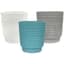 MCarr 8pc 7.1" Ribbed Planter Set Asst Colors — thumbnail 1 of 2