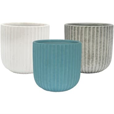 MCarr 8pc 7.2" Scraped Planter Set Asst Colors — photo 1 of 2
