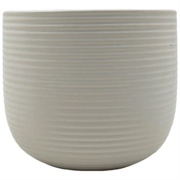 MCarr 4.92"x4.92"x4.33" Ceramic Pot Matte White — photo 1 of 2