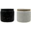 MCarr 24pc Mixed Ceramic Matte Pots with Speckled Dots White/Black — thumbnail 1 of 2