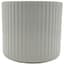 MCarr 5.24"x5.24"x4.96" Ceramic Pot with Glossy Glaze Finish White — thumbnail 1 of 2