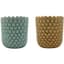 MCarr 18pc Mixed Gloss Ceramic Pots Blue/Yellow — thumbnail 1 of 2