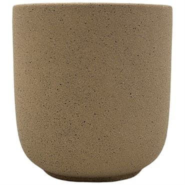 MCarr 5.3"x5.3"x5.7" Ceramic Pot Matte Sand — photo 1 of 2