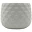 MCarr 5.31"x5.31"x4.13" Ceramic Pot with Glossy Glaze Finish White — thumbnail 1 of 2