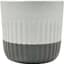 Mcarr 5.3"x5.3"x5" Ceramic Pot Glossy Glaze White & Grey — thumbnail 1 of 2