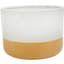 Mcarr 6.7"x6.7"x4.8" Ceramic Low Bowl Glossy Glaze White and Orange — thumbnail 1 of 2