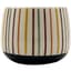 MCarr 5.3"x5.3"x4" Ceramic Pot Matte Multi Color Stripes — thumbnail 1 of 2