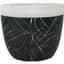 Mcarr 6.7"x6.7"x5.5" Ceramic Pot Glossy Glaze White Rim with Black Pattern — thumbnail 1 of 2