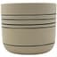 MCarr 5.1"x5.1"x4.5" Ceramic Pot Cream with Black Stripes — thumbnail 1 of 2
