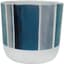 Mcarr 6"x6"x5.5" Ceramic Pot Glossy Glaze Blue/Grey/Teal — thumbnail 1 of 2