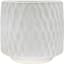 Mcarr 4.7"x4..7"x4" Ceramic Pot Scalloped Pattern Glossy Glaze White — thumbnail 1 of 2