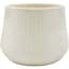 Mcarr 5.4"x5.4"x4" Ceramic Pot Glossy Glaze Grove Bottom Pattern Cream — thumbnail 1 of 2