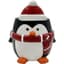Mcarr 7.5"x7"X8.4" Ceramic Pot Glossy Glaze Penguin Figure — thumbnail 1 of 2