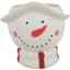 Mcarr 7.5"x7"X7" Ceramic Pot Glossy Glaze Snowman Figure — thumbnail 1 of 2